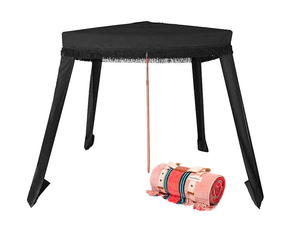 Cabana de plage + serviette